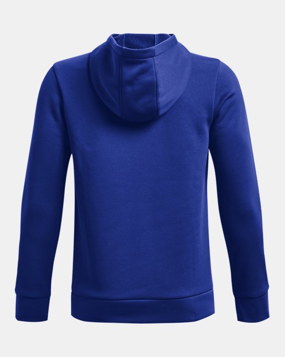 Boys' Armour Fleece® Big Logo Hoodie, Blue, pdpMainDesktop image number 1